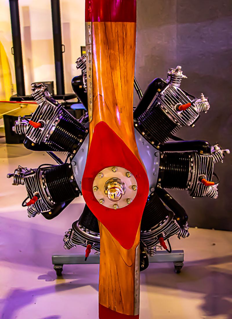 Wide shot of the Haller Aviation Museum collection — decades of flight history